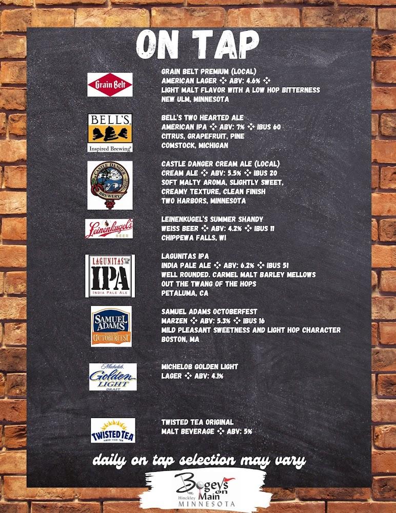Bogey's on Main Menu image 1